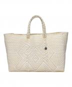 OJO DE MEXオホデメックス）の古着「カゴバッグ」｜アイボリー×ホワイト