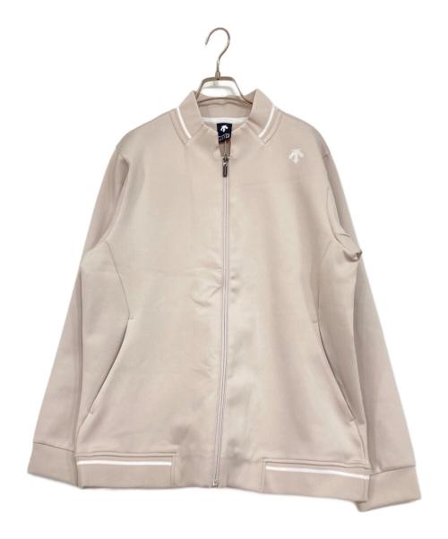 DESCENTE（デサント）DESCENTE (デサント) フルジップジャージージャケット ベージュ サイズ:Lの古着・服飾アイテム