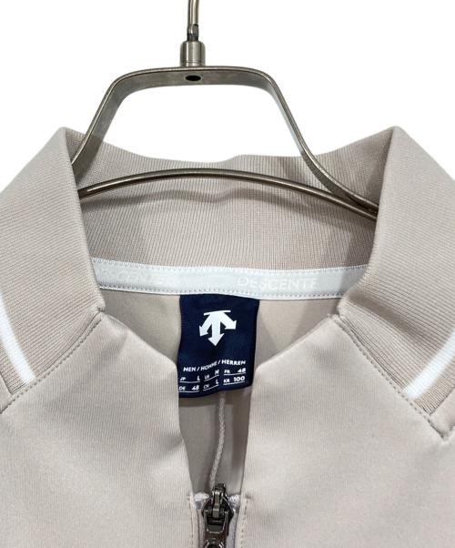 DESCENTE（デサント）DESCENTE (デサント) フルジップジャージージャケット ベージュ サイズ:Lの古着・服飾アイテム