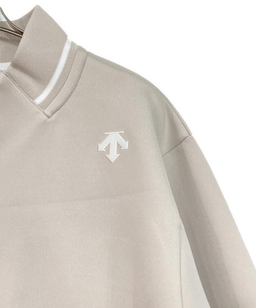 DESCENTE（デサント）DESCENTE (デサント) フルジップジャージージャケット ベージュ サイズ:Lの古着・服飾アイテム