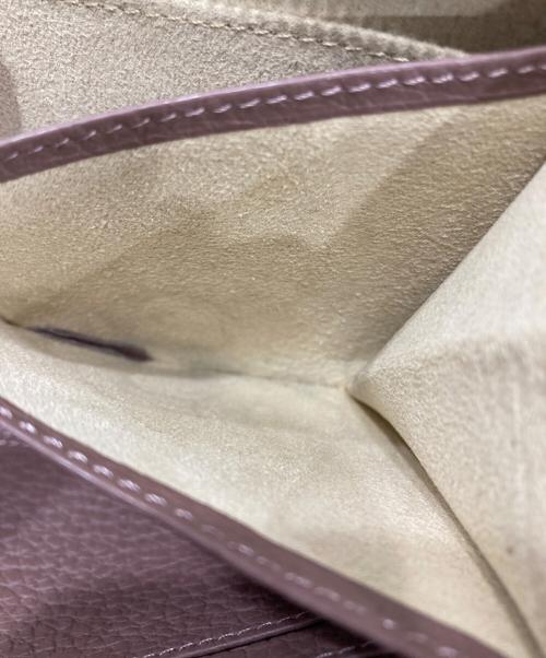 ATAO（アタオ）ATAO (アタオ) 刺繍2つ折り財布 ブラウンの古着・服飾アイテム