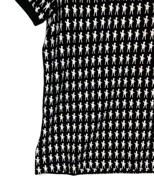 FRED PERRY（フレッドペリー）FRED PERRY (フレッドペリー) mint designs (ミント デザインズ) ポロシャツ ブラック×ホワイト サイズ:UK10の古着・服飾アイテム