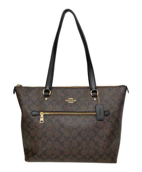 COACH（コーチ）COACH (コーチ) ギャラリー トート シグネチャー ブラウンの古着・服飾アイテム