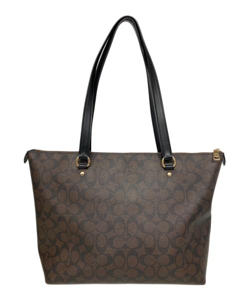 COACH（コーチ）COACH (コーチ) ギャラリー トート シグネチャー ブラウンの古着・服飾アイテム