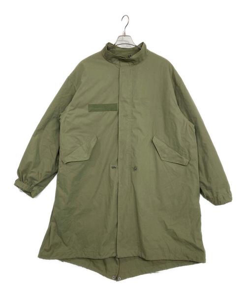 BEAMS HEART（ビームスハート）BEAMS HEART (ビームスハート) 3WAY ビッグシルエット モッズコート カーキ サイズ:Lの古着・服飾アイテム