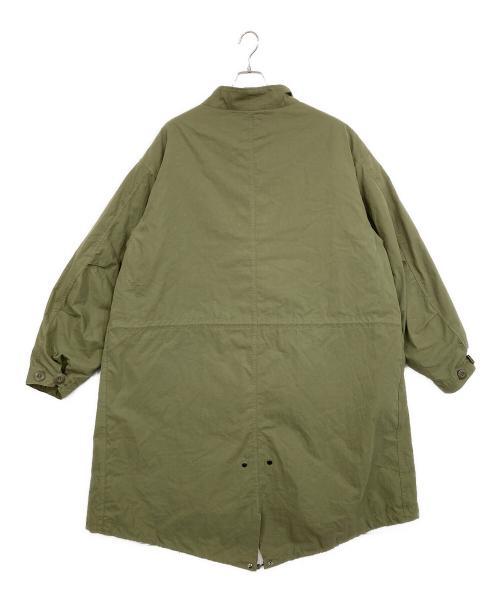 BEAMS HEART（ビームスハート）BEAMS HEART (ビームスハート) 3WAY ビッグシルエット モッズコート カーキ サイズ:Lの古着・服飾アイテム
