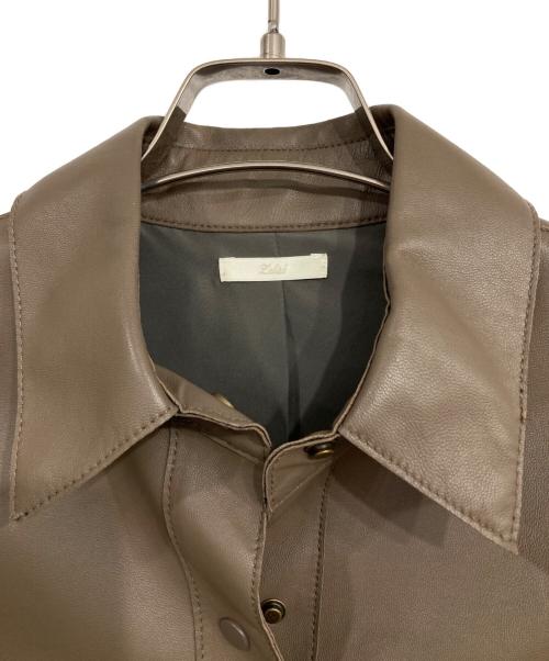 MOTOMACHI Zelal（モトマチゼラール）MOTOMACHI Zelal (モトマチゼラール) レザージャケット ブラウン サイズ:9ARの古着・服飾アイテム