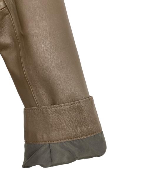 MOTOMACHI Zelal（モトマチゼラール）MOTOMACHI Zelal (モトマチゼラール) レザージャケット ブラウン サイズ:9ARの古着・服飾アイテム