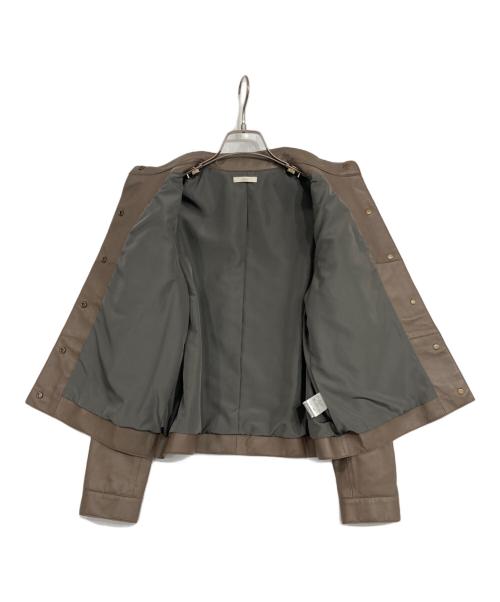 MOTOMACHI Zelal（モトマチゼラール）MOTOMACHI Zelal (モトマチゼラール) レザージャケット ブラウン サイズ:9ARの古着・服飾アイテム