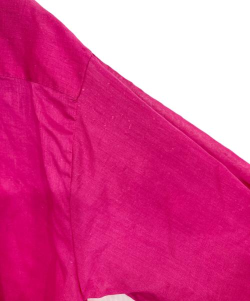 R'IAM-Plage（リアムプラージュ）R'IAM-Plage (リアムプラージュ) オーガンジー ロングシャツワンピース ピンク サイズ:Fの古着・服飾アイテム