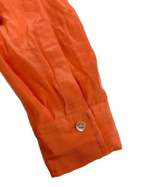 Noble（ノーブル）Noble (ノーブル) 【洗える】シルキーコットンニュアンスカラーシャツ オレンジ サイズ:Fの古着・服飾アイテム