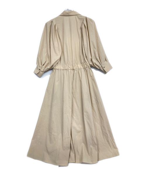 VERMEIL par iena（ヴェルメイユ パー イエナ）VERMEIL par iena (ヴェルメイユ パー イエナ) ライトヴィンテージラップタックワンピース ベージュ サイズ:Fの古着・服飾アイテム