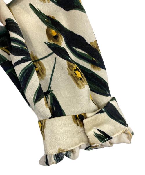 JOURNAL STANDARD relume（ジャーナルスタンダード レリューム）JOURNAL STANDARD relume (ジャーナルスタンダード レリューム) ホワイトボタニカルワンピース アイボリー×ネイビー サイズ:Fの古着・服飾アイテム