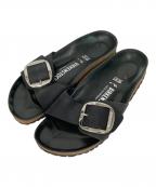 BIRKENSTOCKビルケンシュトック）の古着「MADRID Big Buckleサンダル」｜ブラック