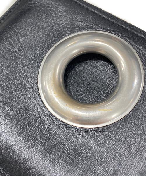 COMME des GARCONS（コムデギャルソン）COMME des GARCONS (コムデギャルソン) SILVER EYELET Lジップ ウォレット ブラックの古着・服飾アイテム