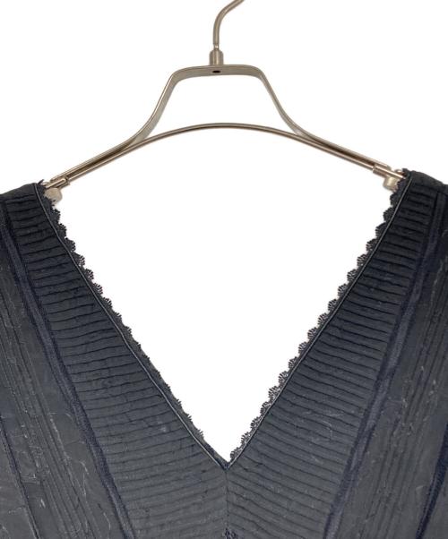 HER LIP TO（ハーリップトゥ）HER LIP TO (ハーリップトゥ) Lace Trimmed Jacquard Dress ブラック サイズ:SIZE Mの古着・服飾アイテム