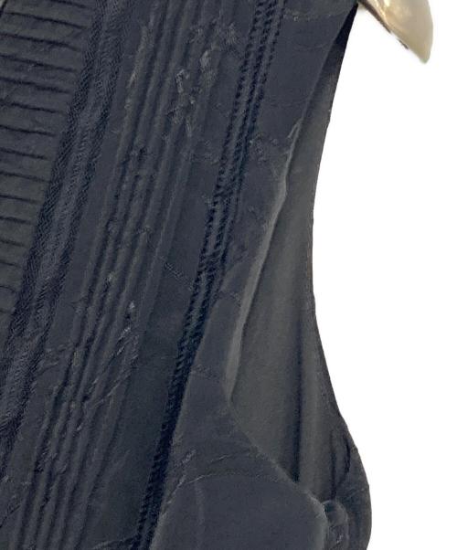 HER LIP TO（ハーリップトゥ）HER LIP TO (ハーリップトゥ) Lace Trimmed Jacquard Dress ブラック サイズ:SIZE Mの古着・服飾アイテム