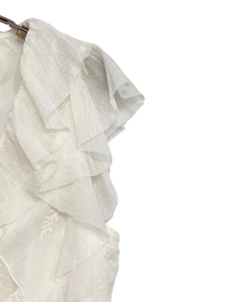 LAUREN RALPH LAUREN（ローレンラルフローレン）LAUREN RALPH LAUREN (ローレンラルフローレン) ブラウス ホワイト サイズ:Mの古着・服飾アイテム