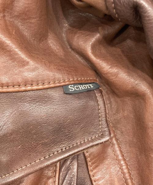 Schott（ショット）Schott (ショット) 【古着】G-1フライトレザージャケット ブラウン サイズ:38の古着・服飾アイテム
