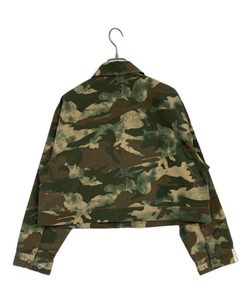 adidas（アディダス）adidas (アディダス) カモ柄トラックトップ カーキ×ベージュ サイズ:Mの古着・服飾アイテム