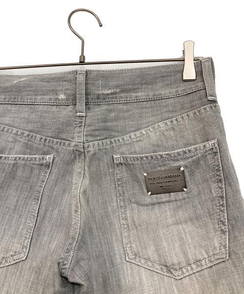 DOLCE & GABBANA（ドルチェ＆ガッバーナ）DOLCE & GABBANA (ドルチェ＆ガッバーナ) ダメージデニムパンツ グレー サイズ:44の古着・服飾アイテム