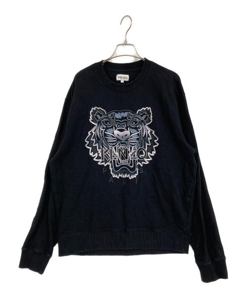 KENZO（ケンゾー）KENZO (ケンゾー) GRADIENT TIGER CLASSIC SWEAT ブラック サイズ:Lの古着・服飾アイテム