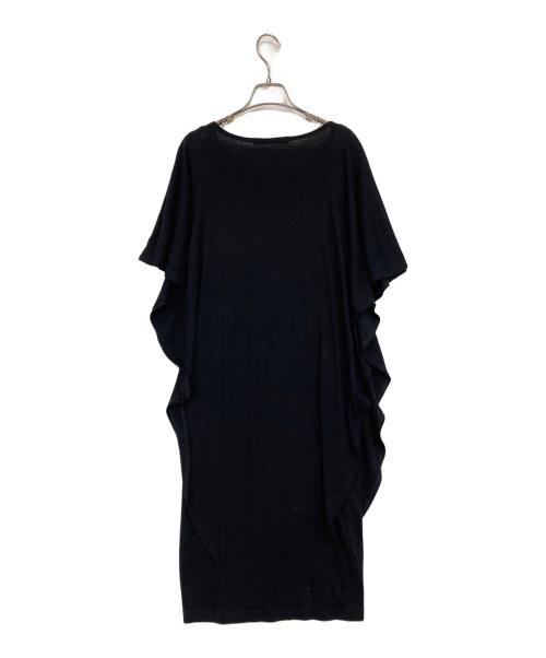 LIMI feu（リミフゥ）LIMI feu (リミフゥ) コットンシルク変形ワンピース ブラック サイズ:Sの古着・服飾アイテム