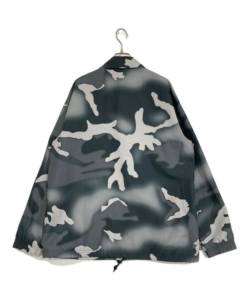 adidas（アディダス）adidas (アディダス) カモフラ柄コーチジャケット グレー サイズ:Lの古着・服飾アイテム
