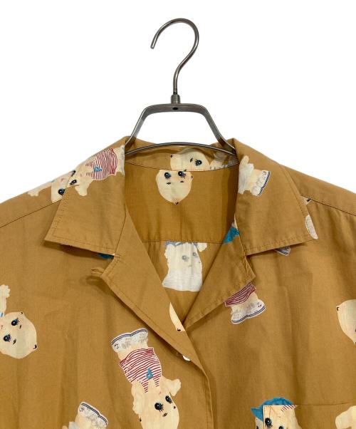 PINK HOUSE（ピンクハウス）PINK HOUSE (ピンクハウス) オープンカラーシャツ オレンジ サイズ:Mの古着・服飾アイテム