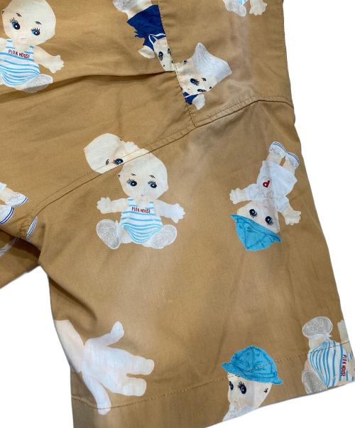 PINK HOUSE（ピンクハウス）PINK HOUSE (ピンクハウス) オープンカラーシャツ オレンジ サイズ:Mの古着・服飾アイテム