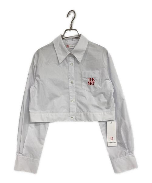 Lily Brown（リリーブラウン）Lily Brown (リリーブラウン) The Metropolitan Museum of Art クロップドシャツ ホワイト サイズ:Fの古着・服飾アイテム