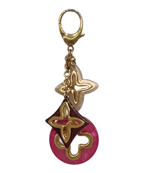 LOUIS VUITTON（ルイ ヴィトン）LOUIS VUITTON (ルイ ヴィトン) ビジューサック アンソレンス ピンク×ブラウンの古着・服飾アイテム