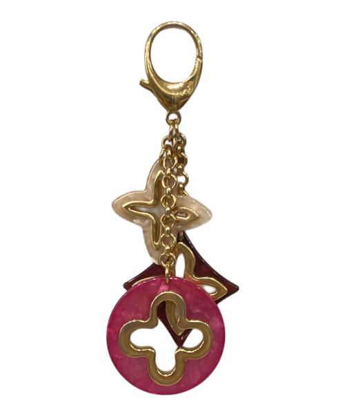 LOUIS VUITTON（ルイ ヴィトン）LOUIS VUITTON (ルイ ヴィトン) ビジューサック アンソレンス ピンク×ブラウンの古着・服飾アイテム