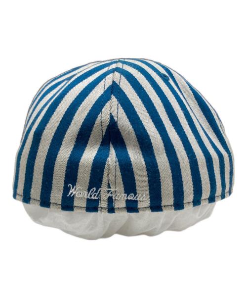 SUPREME（シュプリーム）Supreme (シュプリーム) New Era (ニューエラ) Striped Box Logo New Era Cap ブルー×グレーの古着・服飾アイテム
