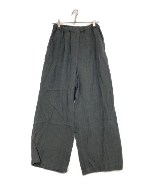 JOURNAL STANDARD relume（ジャーナルスタンダード レリューム）JOURNAL STANDARD relume (ジャーナルスタンダード レリューム) No.14フレンチリネンワイドイージーパンツ グレー サイズ:38の古着・服飾アイテム