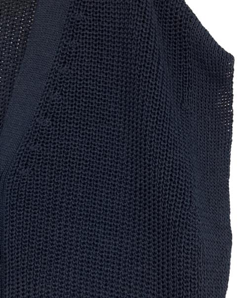 Noble（ノーブル）Noble (ノーブル) Newペーパーヤーンベスト ネイビー サイズ:記載無しの古着・服飾アイテム