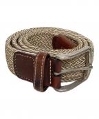 anderson'sアンダーソンズ）の古着「ラバーエラスティックメッシュベルト」｜ベージュ