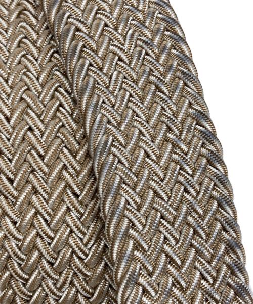 anderson's（アンダーソンズ）anderson's (アンダーソンズ) ラバーエラスティックメッシュベルト ベージュの古着・服飾アイテム