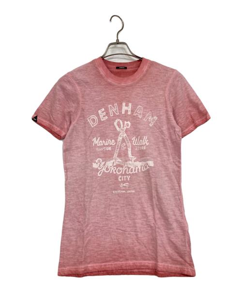 Denham（デンハム）Denham (デンハム) プリントTシャツ ピンク サイズ:XSの古着・服飾アイテム
