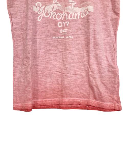 Denham（デンハム）Denham (デンハム) プリントTシャツ ピンク サイズ:XSの古着・服飾アイテム
