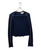 3.1 phillip limスリーワンフィリップリム）の古着「パールリブカットソー」｜ネイビー