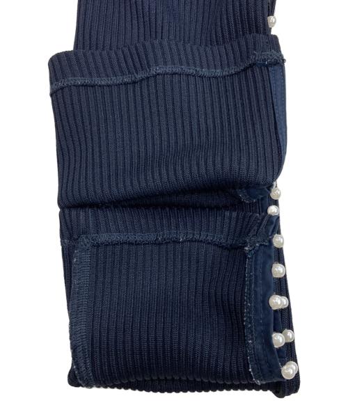 3.1 phillip lim（スリーワンフィリップリム）3.1 phillip lim (スリーワンフィリップリム) パールリブカットソー ネイビー サイズ:Sの古着・服飾アイテム