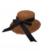 HELEN KAMINSKIヘレンカミンスキー）の古着「ラフィアハット」｜ブラウン