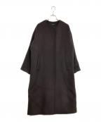 JOURNAL STANDARDジャーナルスタンダード）の古着「スーパー140ビーバーノーカラーコート」｜ブラウン