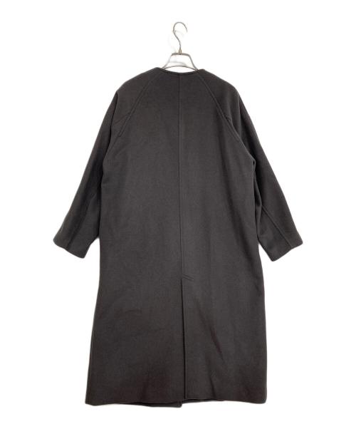 JOURNAL STANDARD（ジャーナルスタンダード）JOURNAL STANDARD (ジャーナルスタンダード) スーパー140ビーバーノーカラーコート ブラウン サイズ:XSの古着・服飾アイテム