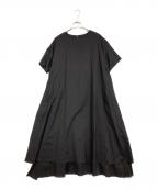 PLUS OTO.HAプラスオトハ）の古着「半袖ワンピース」｜ブラック
