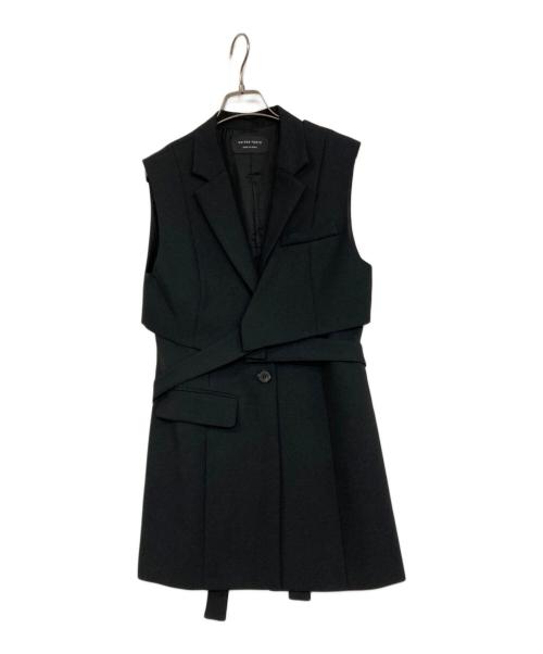 UNITED TOKYO（ユナイテッドトーキョー）UNITED TOKYO (ユナイテッドトーキョー) ベストレイヤードノースリーブジャケット ブラック サイズ:Fの古着・服飾アイテム