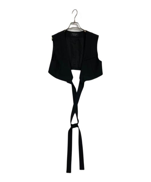 UNITED TOKYO（ユナイテッドトーキョー）UNITED TOKYO (ユナイテッドトーキョー) ベストレイヤードノースリーブジャケット ブラック サイズ:Fの古着・服飾アイテム