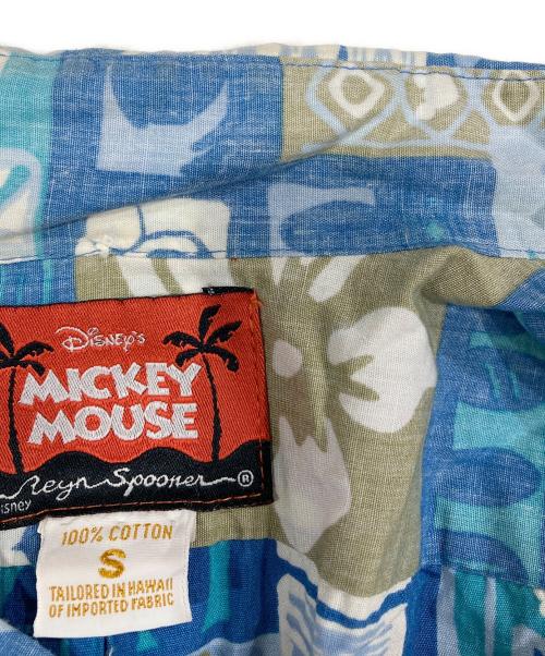 MICKEY MOUSE（ミッキーマウス）MICKEY MOUSE (ミッキーマウス) reyn spooner (レイン スプナー) 半袖シャツ ブルー サイズ:Sの古着・服飾アイテム