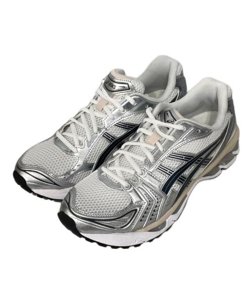 asics（アシックス）asics (アシックス) GEL-KAYANO 14 ホワイト×シルバー サイズ:UK8の古着・服飾アイテム